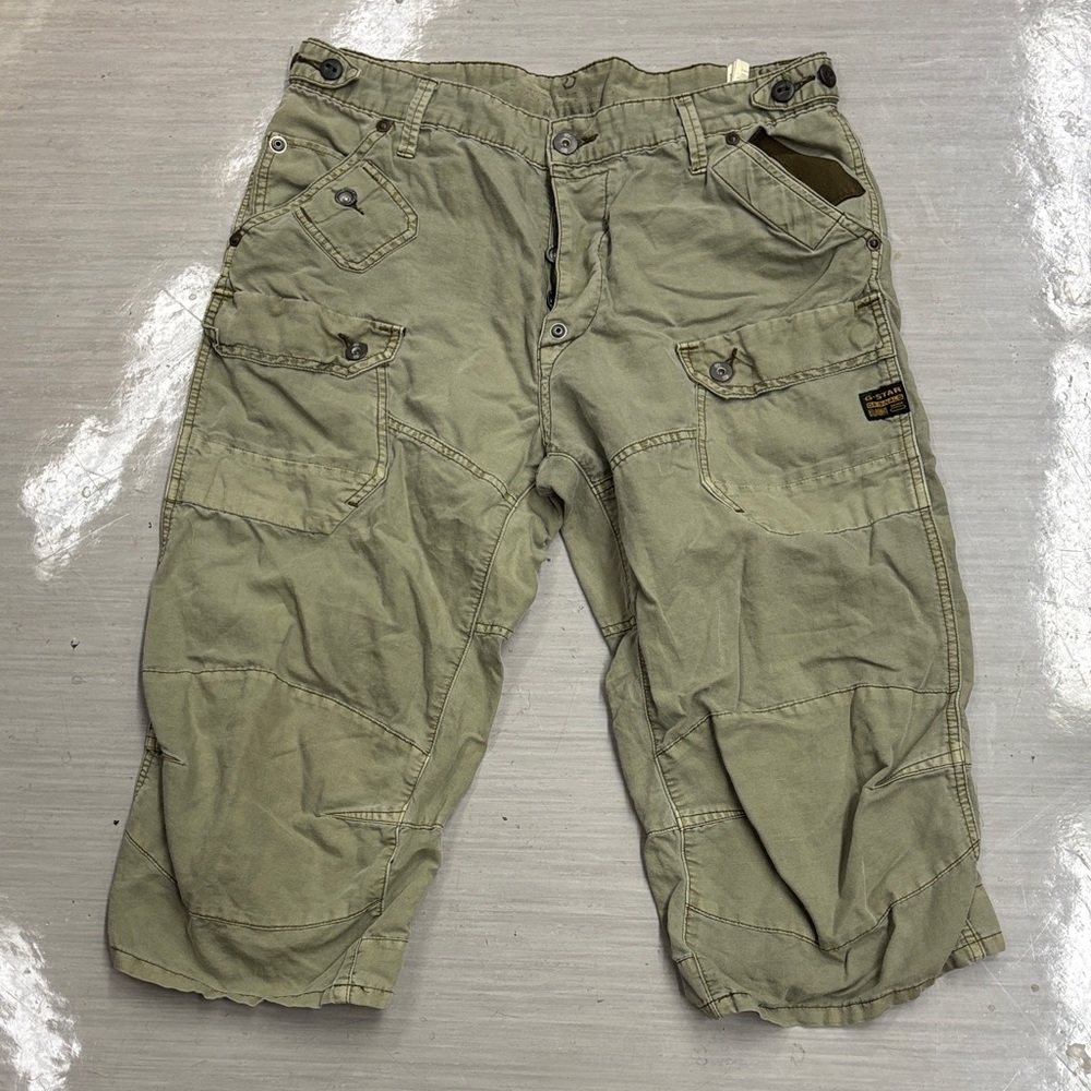 G-Star OD green Utility Shorts capris size 34